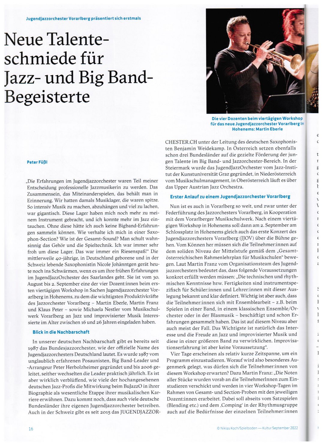 Kulturzeitschrift September 2022, Seite 1